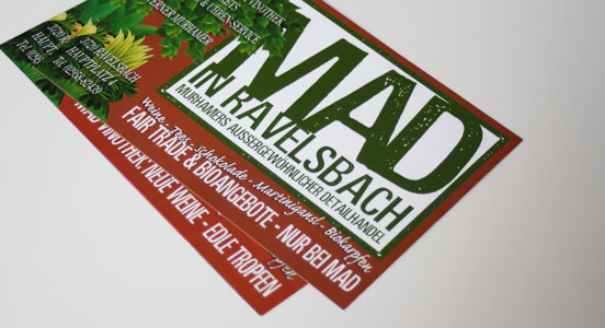 Werbeunterlagen MAD Ravelsbach postwurf
